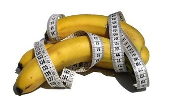 Bananen und Zentimeter als Zunahme der Penisimitation